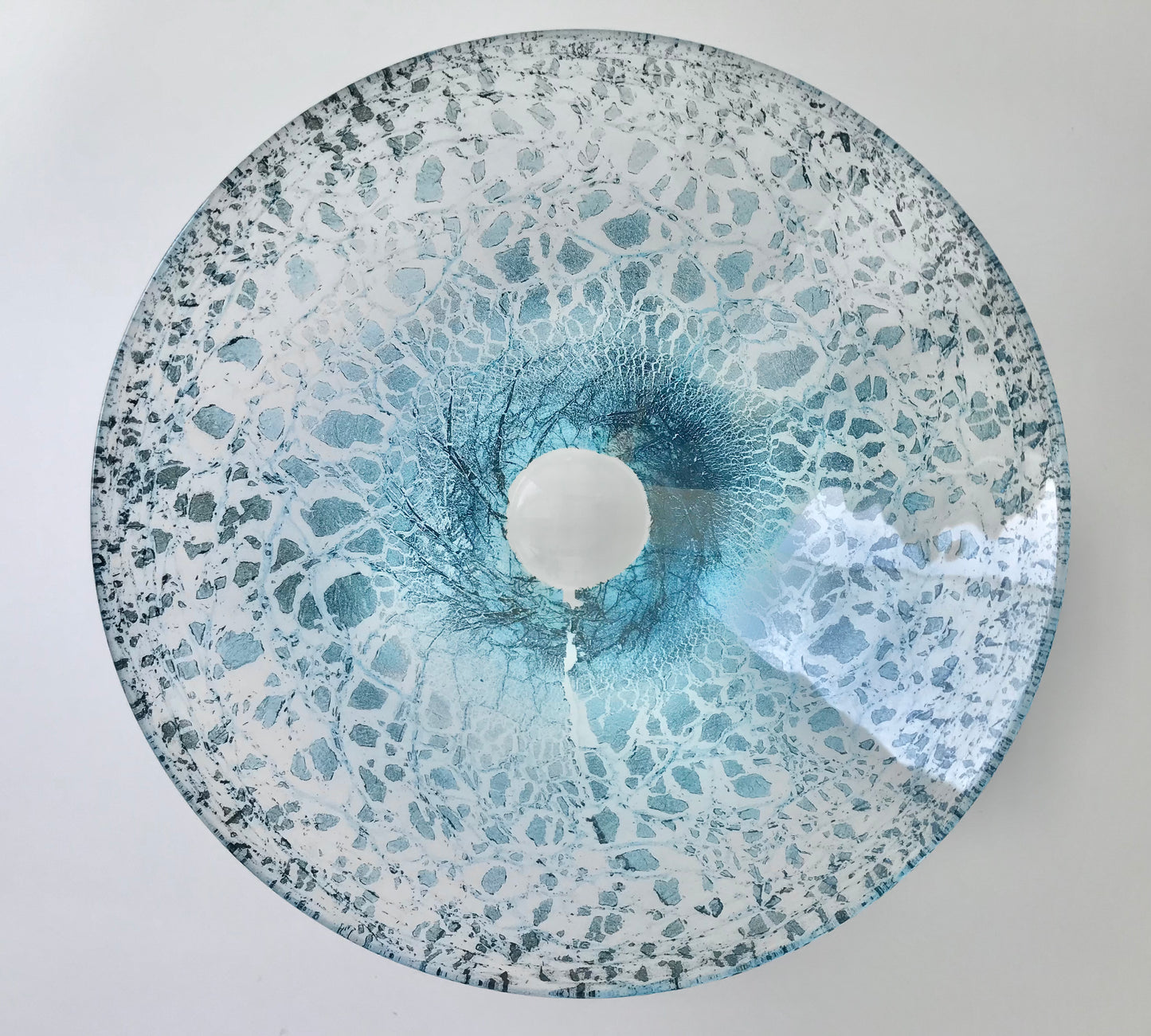 Copper Foil flat bowl Glass Artists by Kojima Glass #GW-4