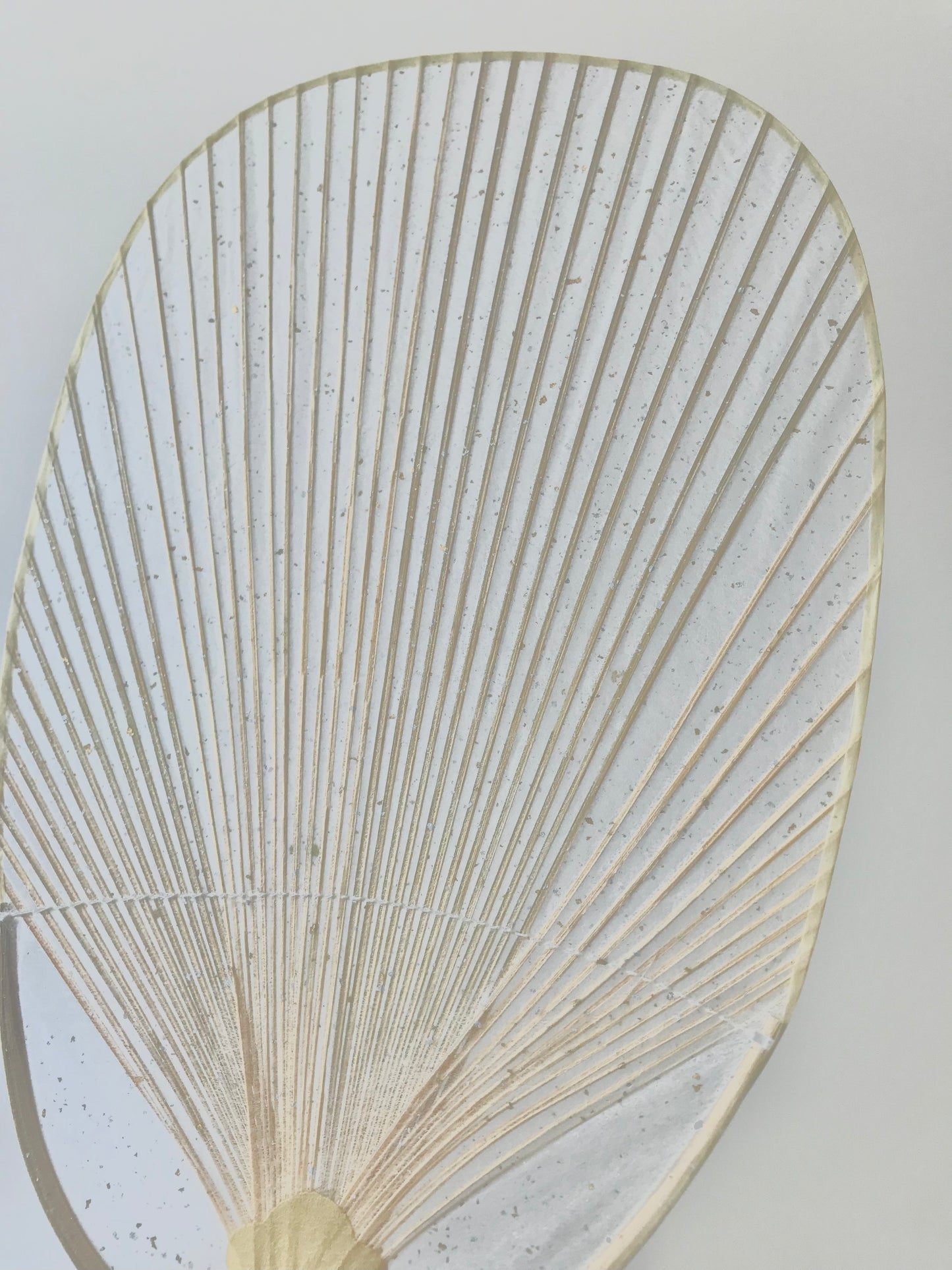 Marugame Uchiwa Traditional Artisan by Junko Mitani × Tosa Washi × MUSUHI ART/Stardust Gold and Silver #MU-6